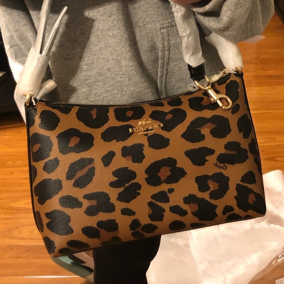Brand New Leopard Coach Saddle Bag - Picture 2 of 5